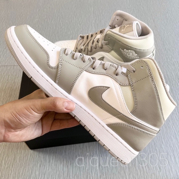 Air Jordan 1 Mid Men’s Linen - Picture 4 of 9